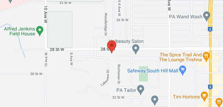 map of 202 699 28th ST W